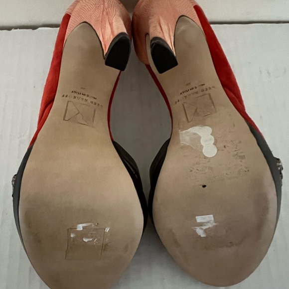 Reed Krakoff Suede and Snakeskin Sandals - Picture 12 of 15